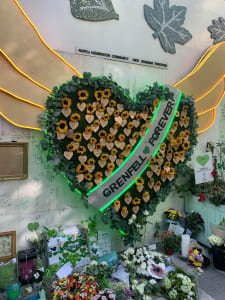Grenfell flower memorial