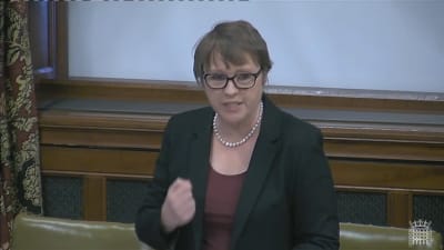 Maria Eagle MP, speaking in Westminster Hall